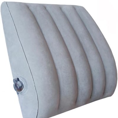 Lumbar pillow, inflatable pillow, lower back support, portable cushion, suitable for office chairs and car seats.
