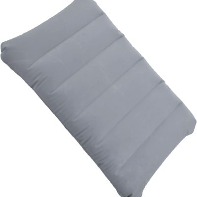 Ultra-lightweight inflatable camping pillows, square flocked fabric, suitable for beach hiking, camping, travel, napping, desk support, and neck and lumbar support.