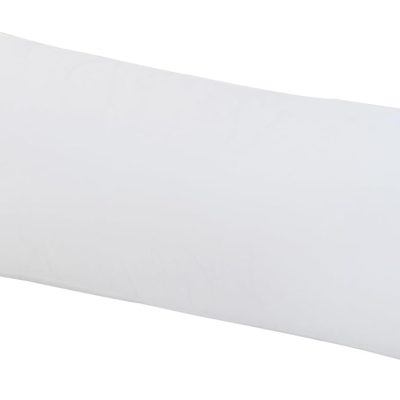 White Body Pillowcase, Long Pillow Case, Microfiber Body Pillow Cover, Pillow Case with Envelope Closure, Soft and Breathable Pillowcase (20x54 Inches, 1 Pack)
