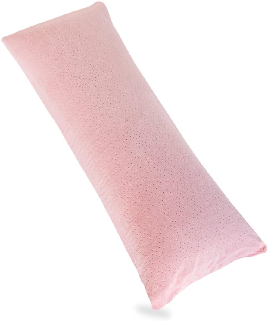 Body Pillow, Memory Foam Body Pillows for Adults Sleeping, Long Pillow for Bed, Big Large Firm Full Body Pillow for Side Sleeper, 20x54 Inch, Light Pink