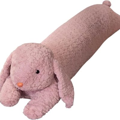 Rabbit Plush Pillow, Rabbit Stuffed Animal, Rabbit Plush Long Pillow, Christmas and Valentine's Day Gift, Suitable for Kids and Adults (35 inches)