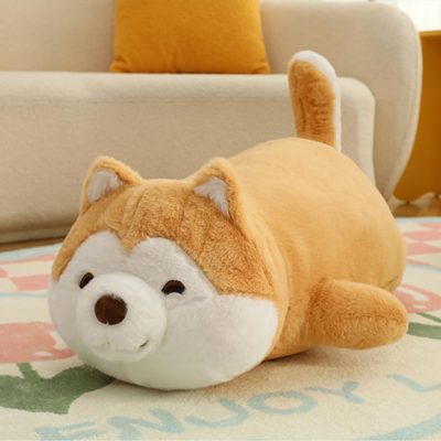 Soft plush corgi toys, Shiba Inu plush pillows, gifts for children and girls (40 cm/15.7 inches)