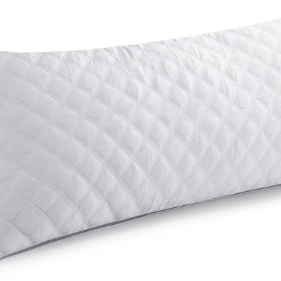 Body Pillow for Adults - Premium White Firm Fluffy Long Pillow - 21 x 54 Soft Plush Full Body Pillows - Adjustable Side Pillow for Sleeping