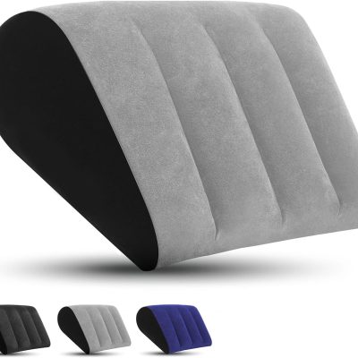 Portable wedge pillow, inflatable mat - body locator, lightweight wedge pillow, suitable for sleep, leg elevation, can be used in bed, travel, and camping, quick inflation and deflation.